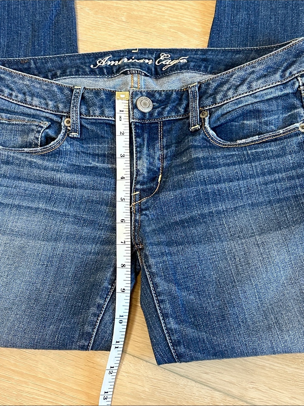Vintage 2010 Y2K American Eagle AE Stretch Low Rise Skinny Jeans Size 6 Short - Picture 9 of 13